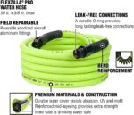 Flexzilla Pro Water Hose with Reusable Fittings, 5/8 in. x 50 ft., Heavy Duty, Lightweight, ZillaGreen - HFZWP550-E - Image 4