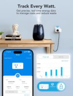 Govee Smart Plug with Energy Monitoring, WiFi Bluetooth Plug Work with Alexa and Google Assistant, 15A Smart Outlets with Timer & Group Controller, No Hub Required, ETL&FCC Certified for Home, 4 Pack - Image 3