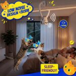CATPICK Interactive Cat Toys for Indoor Cats - Automatic Flying Bird & Mouse Doorway Hanging Toy, USB Rechargeable Electric Kitten Toy for Hunting Instinct, Enrichment & Exercise, 2 Birds & 1 Mouse - Image 7