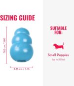 KONG Puppy - Natural Teething Rubber Chew Toy for Dogs - Stuffable Dog Toy for Extended Playtime - Chew & Fetch Toy for Puppies - for Small Puppies - Blue - Image 5