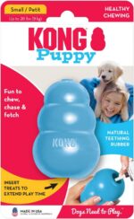 KONG Puppy - Natural Teething Rubber Chew Toy for Dogs - Stuffable Dog Toy for Extended Playtime - Chew & Fetch Toy for Puppies - for Small Puppies - Blue - Image 10