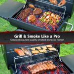 Barrel Barbecue Charcoal Grill: Premium Spacious Outdoor BBQ Grill with Side Table - Ideal for Patio Cooking Backyard Grilling Camping Picnics Tailgating Parties - Image 3