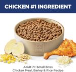 Hill's Science Diet Adult 7+ Small Bites Dry Dog Food, Chicken Meal, Barley, & Rice, 5 lb. Bag - Image 4