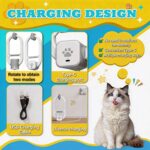 Interactive Cat Toy, Rechargeable Electric Cat Teaser, Hanging Door cat Toy, 2 Motion Modes (360° Spin & Irregular Jumping), Smart Auto Cat Toy for Exercise & Fun, Grey - Image 4