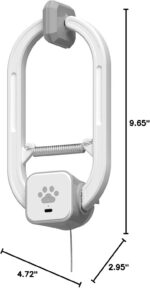 Interactive Cat Toy, Rechargeable Electric Cat Teaser, Hanging Door cat Toy, 2 Motion Modes (360° Spin & Irregular Jumping), Smart Auto Cat Toy for Exercise & Fun, Grey - Image 9
