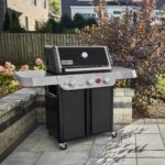 Weber Genesis E-325 Liquid Propane Gas Grill for Outdoor Cooking, 3 Burners, Black – Porcelain-Enameled, Cast-Iron Grates, PureBlu Burners & Sear Zone - Image 5
