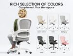TRALT Ergonomic Office Chair - Comfy Desk Chair with Back Support, Home Office Desk Chairs, Computer Chair, 330lbs Wide Seat Big and Tall Office Chair for Executives (Grey) - Image 10