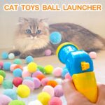 MeoHui 31Pcs Cat Ball Toy Launcher Gun,Cat Balls Fetch Toy,30Pcs Plush Fuzzy Balls Launcher Cat Toy for Cats with 1 Gun,Funny Interactive Cat Toys for Bored Indoor Adult Cats,Cute Kitten Kitty Toys - Image 3