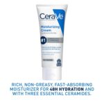 CeraVe Moisturizing Cream, Face Body Moisturizer, Normal to Dry Skin, 8 Fl Oz - Image 8