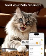 oneisall Automatic Cat Feeder with 5G WiFi, Automatic Cat Food Dispenser for 2 Cats Small Pets, 20 Cups/5L Timed Dry Food Dispenser with App Control - Image 5