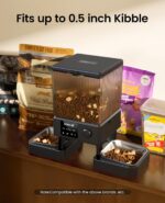 oneisall Automatic Cat Feeder with 5G WiFi, Automatic Cat Food Dispenser for 2 Cats Small Pets, 20 Cups/5L Timed Dry Food Dispenser with App Control - Image 8