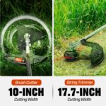 SENIX LSSG-M10 21-inch 170cc Self Propelled Gas Lawn Mower, 26.5 cc 4-Cycle String Trimmer and Brush Cutter Kit - Image 5