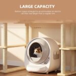 Corner Cat Tree for Automatic Litter Box, 61'' Tall Wood Cat Tower for Self Cleaning Litter Box, Cats Tree for Indoor Cats Large Adult, 6-Level Solid Wood Cat Furnitue w/12Pcs Scratching Post - Image 4