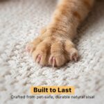 Corner Cat Tree for Automatic Litter Box, 61'' Tall Wood Cat Tower for Self Cleaning Litter Box, Cats Tree for Indoor Cats Large Adult, 6-Level Solid Wood Cat Furnitue w/12Pcs Scratching Post - Image 7