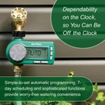 Rain Bird 1ZEHTMRP Premium Professional Grade Electronic Digital Hose End Timer/Controller, One Zone/Station, Battery Operated, Digital with Brass Inlet/Outlet - Image 3