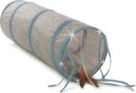 Petlinks Twinkle Tunnel Light Up Activity Tunnel with Feather Toy for Cats & Kittens, Battery Powered, Fun & Engaging Play, Encourages Exercise - Gray/Blue, One Size - Image 3