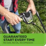 Greenworks 48V (24V x 2) 20" Brushless Cordless (Push) Lawn Mower (LED Headlight), (2) 4.0Ah Batteries and Dual Port Rapid Charger Included (200+ Compatible Tools) - Image 6