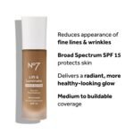 No7 Lift & Luminate Triple Action Serum Foundation - Liquid Makeup with SPF 15 for a Dewy, Glowy Base - Radiant Formula for Mature Skin - Cool Ivory (1 Fl Oz) - Image 5