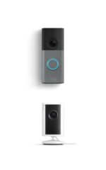 Ring Wired Doorbell (newest model), Speckled Gray with Indoor Cam Plus, White - Image 3