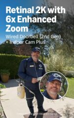 Ring Wired Doorbell (newest model), Speckled Gray with Indoor Cam Plus, White - Image 4
