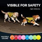 VIVAGLORY Neoprene Dog Life Vest, Dog Life Jacket for Swimming & Boating, Buoyancy & Comfort for Puppy Doggy, Swimming Vest with Handle, M, Alpha Yellow - Image 6