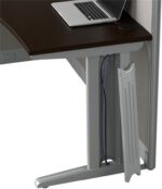 Bush Business Furniture Office in an Hour 65W L Shaped Cubicle Desk with Storage, Drawers, and Organizers in Mocha Cherry | Modern Computer Table Set with Privacy Panels for Commercial Workspace - Image 9