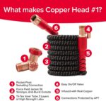 Pocket Hose 25 FT Copper Head Expandable Garden Hose with Pocket Pivot, No Tangles, AS SEEN ON TV, 360° Swivel, Tri-Tex Tubing, Force Field Jacket, Lead-Free, No-Kink, Anti-Burst w/APT - Image 4