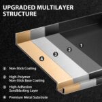 Utheer 25x16x2.6 Inch Nano-Ceramic Cast Iron Griddle Plate | Nonstick, Pre-Seasoned, Grease Groove, Removable Handles, For Gas and Charcoal Grills - Image 4