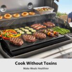 Utheer 25x16x2.6 Inch Nano-Ceramic Cast Iron Griddle Plate | Nonstick, Pre-Seasoned, Grease Groove, Removable Handles, For Gas and Charcoal Grills - Image 9