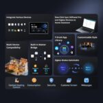 SONOFF NSPanel Pro 120 Smart Home Control Panel, Integrate Zigbee Gateway with Home Security, 4.7-inch large display with Monitoring energy use, Viewing cameras, Thermostat, Browsing the web(White) - Image 4