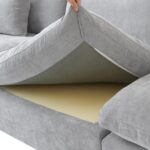 Cloud Modular Sectional Sofa Couch,156" Oversized U Shaped Sofa with Ottoman,Down Filled 8 Seater Convertible Bed Living Room Set,Covers Washable&Replaceable (Gray) - Image 10