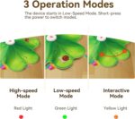 FEELNEEDY Rechargeable Cat Toys, 2 in 1 Hide and Seek Game Interactive Cat Toy, Movable LED Red Dot, Moving Concealed Feathers, Durable Exercise Toys for Indoor Cats, Bored Adult Cats Wand Toy - Image 4