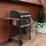 Royal Gourmet CD1824M 24-Inch Charcoal Grill, BBQ Smoker with Handle and Folding Table, Perfect for Outdoor Patio, Garden and Backyard Grilling, Black, Medium - Image 3
