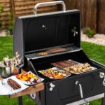 Royal Gourmet CD1824M 24-Inch Charcoal Grill, BBQ Smoker with Handle and Folding Table, Perfect for Outdoor Patio, Garden and Backyard Grilling, Black, Medium - Image 12