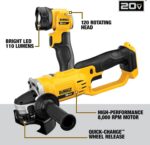 DEWALT 20V MAX Power Tools, 9 Cordless Tool Combo, Impact and Drill Driver, Oscillating Tool, Grinder,Circular and Reciprocating Saw,Right Angle Drill,Speaker,LED Light, 2 Batteries,Charger (DCK940D2) - Image 5