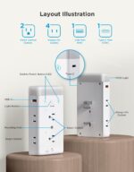 Govee Smart Plug Outlet Extender, 3-Sided Smart Power Strips with 2 Smart Outlets & 2 USB Ports with RGB Night Light, APP & Voice Control, Surge & Overload Protection for Home Office - Image 3