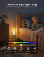 Govee Smart Plug Outlet Extender, 3-Sided Smart Power Strips with 2 Smart Outlets & 2 USB Ports with RGB Night Light, APP & Voice Control, Surge & Overload Protection for Home Office - Image 8