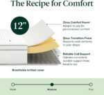ZINUS 12 Inch Foam and Spring Hybrid Mattress [New Version], Full, Fiberglass Free, Medium Firmness, Durable Support, Certified Safe Foams & Fabric, Mattress in A Box - Image 10