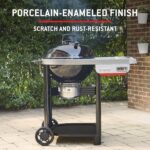 Weber Performer™ 22‑Inch Charcoal Grill for Outdoor Cooking – Black, Porcelain-Enameled Finish, Temperature Control Dampers & Prep Table, Kettle - Image 6