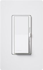 Lutron Diva LED+ Dimmer Light Switch for Dimmable LED, Halogen, and Incandescent Bulbs, 150 Watt, Single-Pole or 3-Way, DVCL-153P-WH-6, White, 6 Pack - Image 4