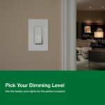 Lutron Diva LED+ Dimmer Light Switch for Dimmable LED, Halogen, and Incandescent Bulbs, 150 Watt, Single-Pole or 3-Way, DVCL-153P-WH-6, White, 6 Pack - Image 7