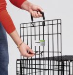 MidWest Homes for Pets Intermediate Ovation Single Door Folding Dog Crate, 36-Inches, Space-Saving Patented Up & Away Door, Leak-Proof Pan, Divider Panel, Black - Image 6