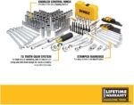 DEWALT Mechanic Tool Set with Case, Socket Set Metric and Standard Full, 1/4" & 3/8" Drive, Hex Keys and Specialty Tools, 168-Piece (DWMT73803) - Image 3