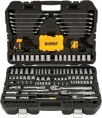 DEWALT Mechanic Tool Set with Case, Socket Set Metric and Standard Full, 1/4" & 3/8" Drive, Hex Keys and Specialty Tools, 168-Piece (DWMT73803) - Image 4
