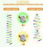 Interactive Cat Toys for Indoor Cats,Automatic Hanging Electric Cat Teaser,USB-Rechargeable,Enrichment Chase,Flying Bird Feather Mouse Wand,Safe Self Play for Bored Multi Cats Households - Image 3