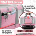 GAPZER Cat Carrier 20lbs Top Open/Soft Sided Small Pet Dog Travel Carrying Crate/Collapsible Puppy Transport Carry Bag/Sturdy Pet Cages Chihuahuas Mini Dog 10lbs Pink - Image 8