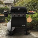 Feasto 3 Burner Propane Gas Grill with Side Burner, Porcelain-Enamel Main Body and Lid, Propane BBQ Grill with 38,000 BTUs Output & Side Table for Patio, Backyard, Poolside Gatherings - Image 10