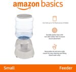 Amazon Basics Gravity Pet Food Feeder for Dogs and Cats, Easy to Clean, Easy to Fill, Removable Lid, 6-Pound Capacity, Small, Gray - Image 3