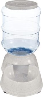 Amazon Basics Gravity Pet Food Feeder for Dogs and Cats, Easy to Clean, Easy to Fill, Removable Lid, 6-Pound Capacity, Small, Gray - Image 4