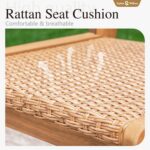 Sophia & William Outdoor Dining Set, Patio Furniture Set with Table and Chairs Set Wooden, Rattan Furniture Set of 8 Chairs and 1 Acacia Wood Rectangular Table for Yard, Garden, Porch and Poolside - Image 3